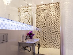 Stylizowana łazienka z mozaiką - zdjęcie od Alina Badora Pracownia Architektury Wnętrz