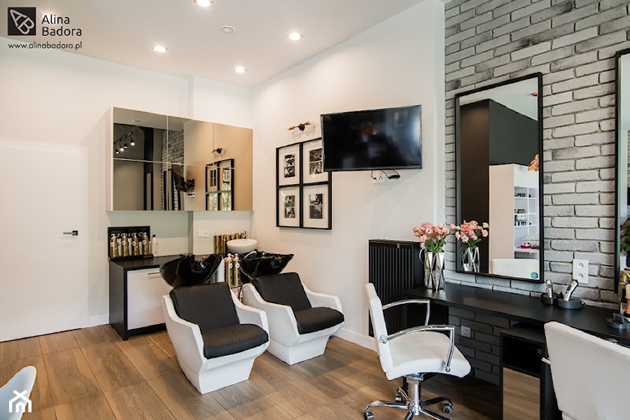 Salon fryzjerski w stylu industrialnym - zdjęcie od Alina Badora Pracownia Architektury Wnętrz