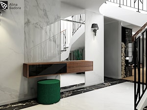 Przestronny hol w luksusowej willi - zdjęcie od Alina Badora Pracownia Architektury Wnętrz