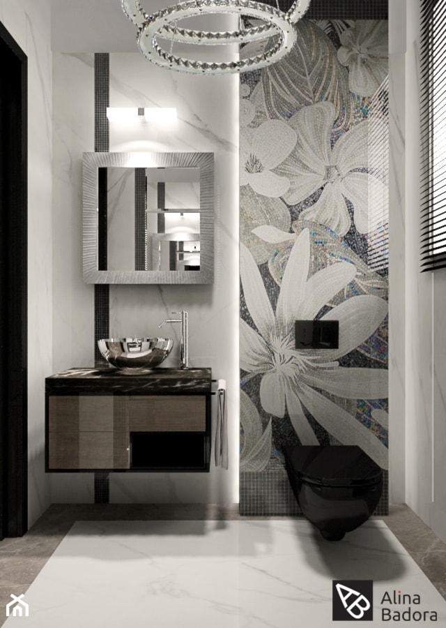 Łazienka w stylu glamour - zdjęcie od Alina Badora Pracownia Architektury Wnętrz
