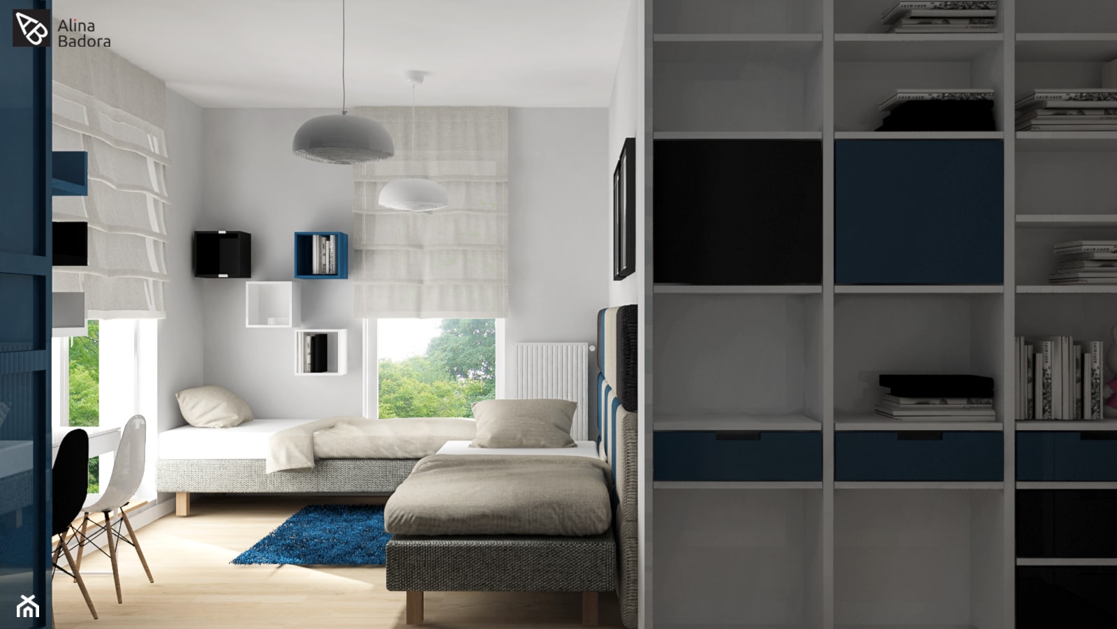 Sypialnia w skandynawskim klimacie - zdjęcie od Alina Badora Pracownia Architektury Wnętrz - Homebook