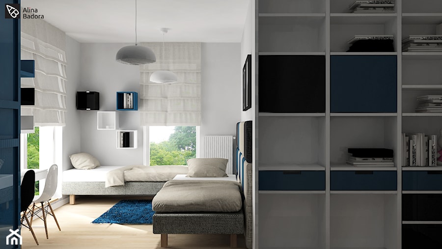 Sypialnia w skandynawskim klimacie - zdjęcie od Alina Badora Pracownia Architektury Wnętrz