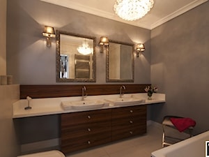 Nastrojowa łazienka w stylu klasycznym - zdjęcie od Alina Badora Pracownia Architektury Wnętrz