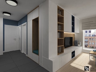 Skandynawskie pejzaże - projekt wnętrza 70 metrowego apartamentu