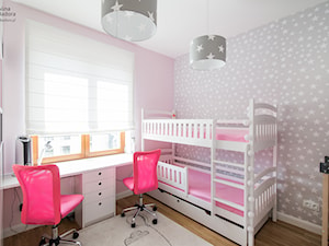 Różowa sypialnia dla dziewczynek - zdjęcie od Alina Badora Pracownia Architektury Wnętrz