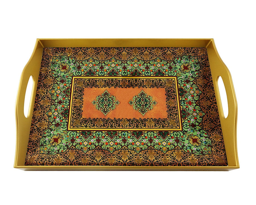 Rectangular serving tray - Qom - QOM-05-AZS - zdjęcie od Ducoteduparc