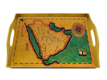 Aranżacje wnętrz - Jadalnia: Rectangular serving tray - Old map : Saudi Arabia - KSA-05-AZS - Ducoteduparc. Przeglądaj, dodawaj i zapisuj najlepsze zdjęcia, pomysły i inspiracje designerskie. W bazie mamy już prawie milion fotografii!