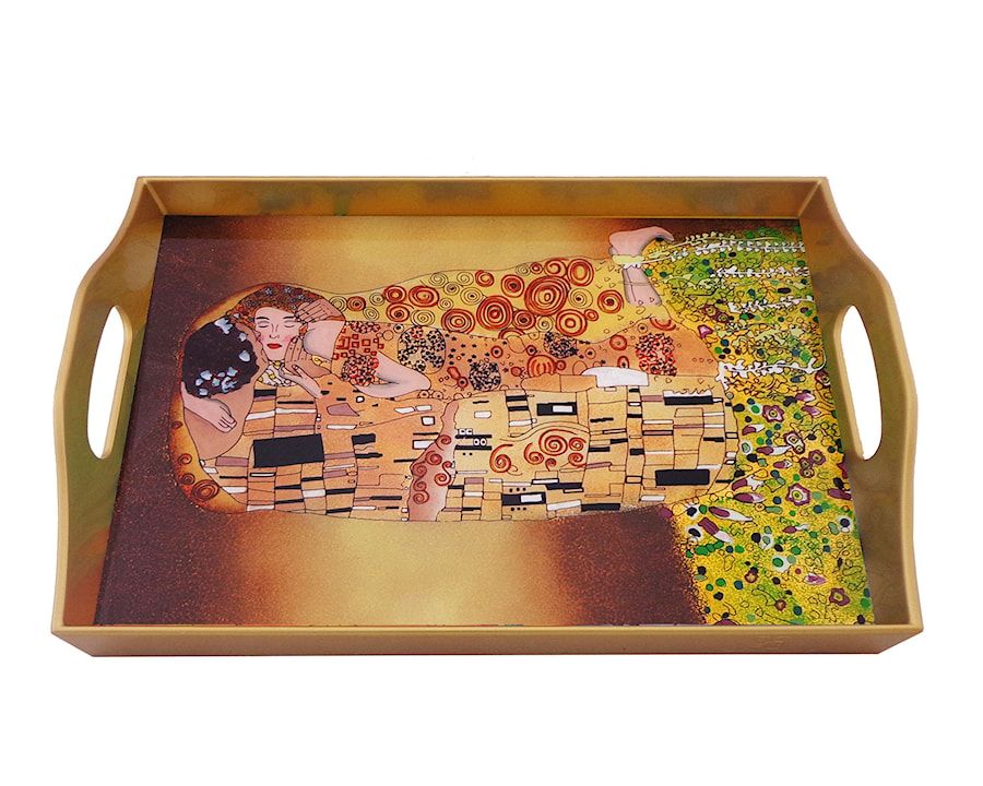 Rectangular serving tray - Gustav Klimt - The Kiss - KLC-05-AZS - zdjęcie od Ducoteduparc
