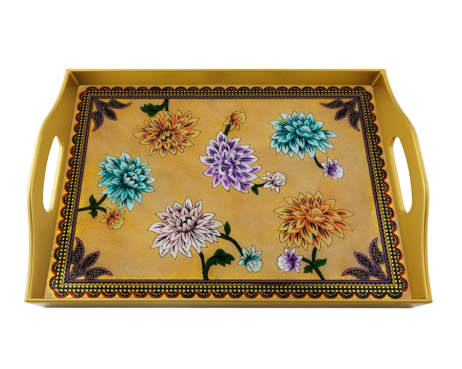 Rectangular serving tray - Lilium - FLW-05-AZS - zdjęcie od Ducoteduparc