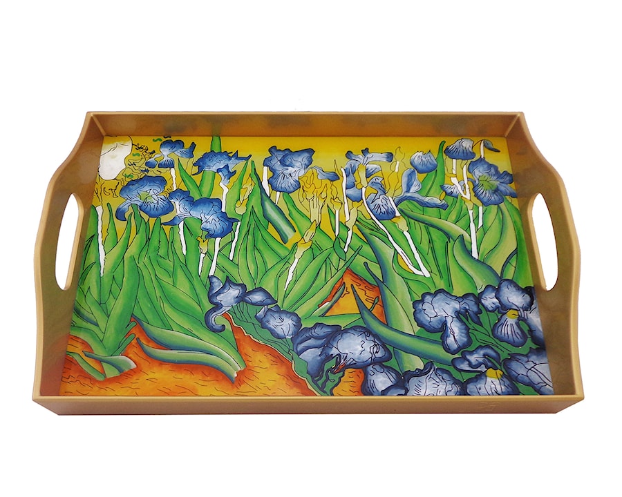 Rectangular serving tray - Van Gogh - Les Iris - VAN-05-AZS - zdjęcie od Ducoteduparc