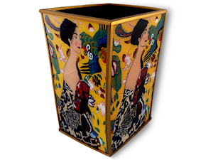 Waste basket - Klimt - Femme a l'éventail - KLD-02-PAB - zdjęcie od Ducoteduparc