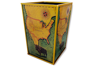 Waste basket - Old map : USA - USA-02-PAB - zdjęcie od Ducoteduparc