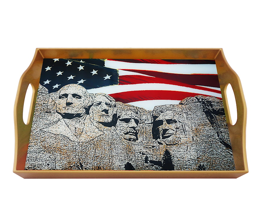 Rectangular serving tray - Mount Rushmore - PRE-05-AZS - zdjęcie od Ducoteduparc