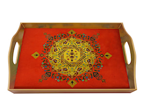 Rectangular serving tray - Mandala - MAN-05-AZS - zdjęcie od Ducoteduparc