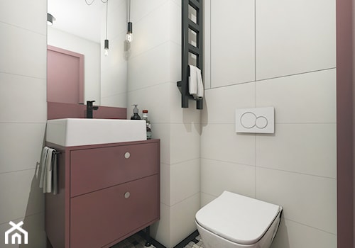 MINImum powierzchni, MAXImum funkcjonalności - Mała bez okna z punktowym oświetleniem łazienka - zdjęcie od Projekt MIMO