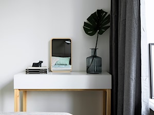 Żoliborz - Mała biała sypialnia, styl skandynawski - zdjęcie od Projekt MIMO