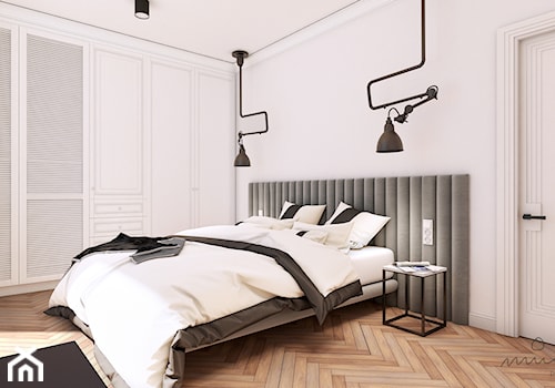 MOKOTÓW K - Średnia biała sypialnia - zdjęcie od Projekt MIMO
