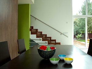 WAWER - Średnia zielona jadalnia jako osobne pomieszczenie, styl minimalistyczny - zdjęcie od Projekt MIMO