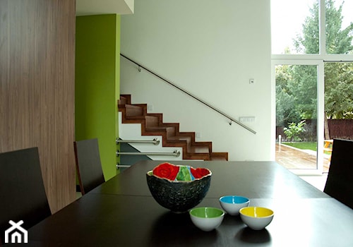WAWER - Średnia zielona jadalnia jako osobne pomieszczenie, styl minimalistyczny - zdjęcie od Projekt MIMO