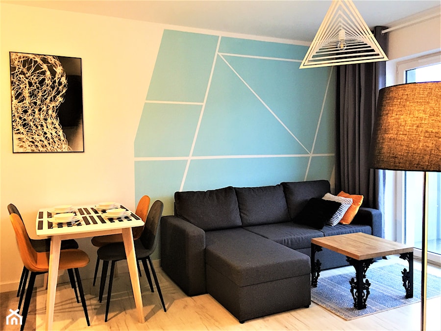 Realizacja w Promenadach Wrocławskich – mieszkanie na wynajem. - Salon, styl nowoczesny - zdjęcie od DekoDeko