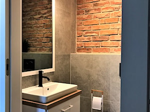 Industrialne łazienki w bloku - realizacja projektu - Łazienka, styl industrialny - zdjęcie od DekoDeko