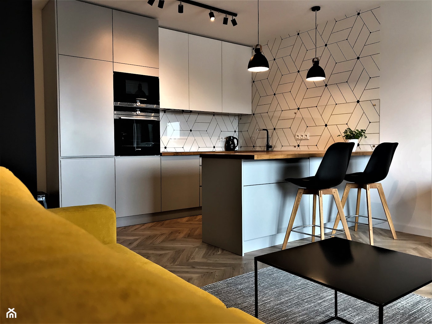 Realizacja na Nowych Żernikach, 3 p. 54 m2 - salon - Kuchnia, styl nowoczesny - zdjęcie od DekoDeko - Homebook
