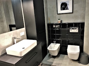 Przytulny industrial - realizacja projeku na Lipie Piotrowskiej - cz.3 łazienka - Średnia bez okna z lustrem łazienka, styl nowoczesny - zdjęcie od DekoDeko