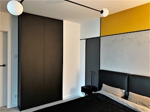 Indywidualny i wyrazisty funkcjonalizm - realizacja projektu na Oporowie - Sypialnia, styl minimalistyczny - zdjęcie od DekoDeko