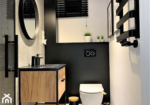 Dwie łazienki - realizacja projektu w domu pod Wrocławiem - Łazienka, styl industrialny - zdjęcie od DekoDeko