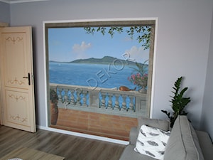 Trompe l'oeil bezpośrednio na ścianie