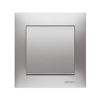 Seria Simon 54 Premium. Ramka metalizowana: Srebrny mat.