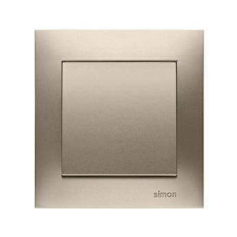 Seria Simon 54 Premium. Ramka metalizowana: Złoty mat.