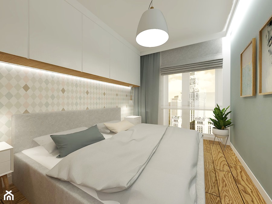 Projekt wnętrza mieszkania w Warszawie - Sypialnia - zdjęcie od EWMAarchitekci