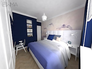 Projekt wnętrza mieszkania w Krakowie 42 m2 - Sypialnia - zdjęcie od EWMAarchitekci