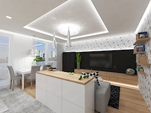 Projekt wnętrza mieszkania w Warszawie 55 m2 - Kuchnia - zdjęcie od EWMAarchitekci