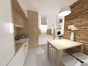 Projekt wnętrza mieszkania w Lublinie 57 m2 - Kuchnia - zdjęcie od EWMAarchitekci