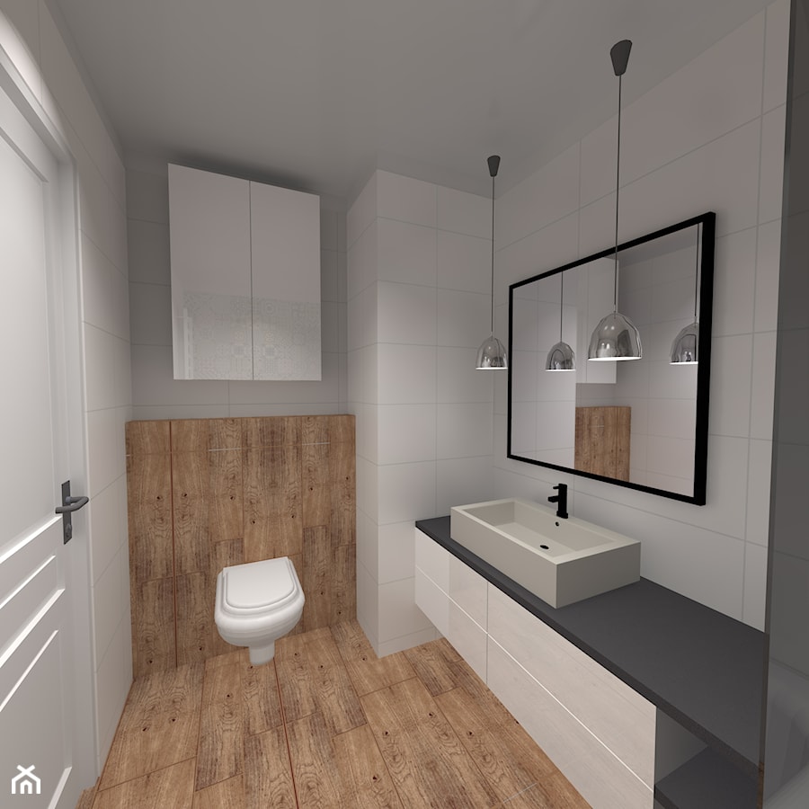 łazienka w bloku - Średnia łazienka, styl skandynawski - zdjęcie od agata.opolska@gmail.com