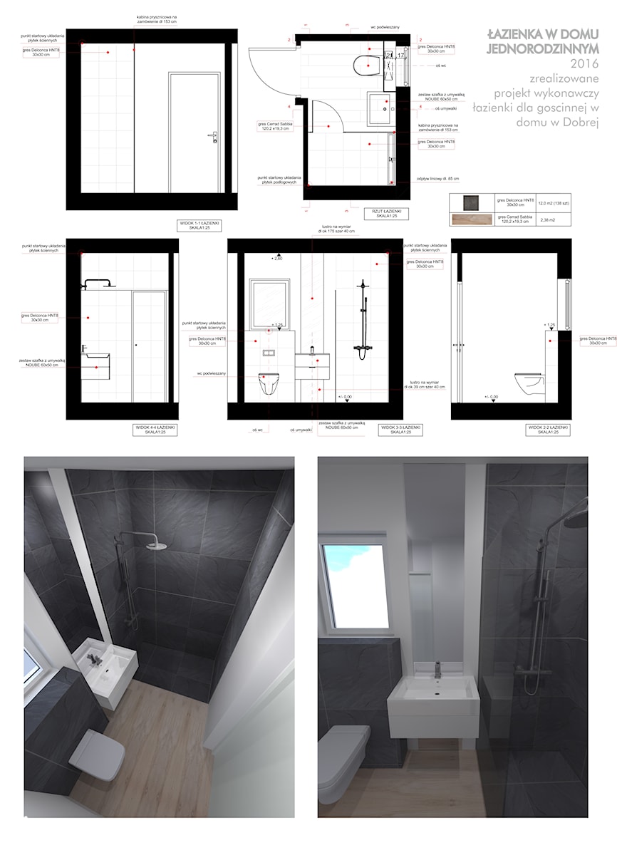 łazienka dla gości - Łazienka, styl minimalistyczny - zdjęcie od agata.opolska@gmail.com