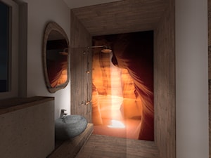 łazienka w stylu jaskini - Łazienka, styl rustykalny - zdjęcie od agata.opolska@gmail.com