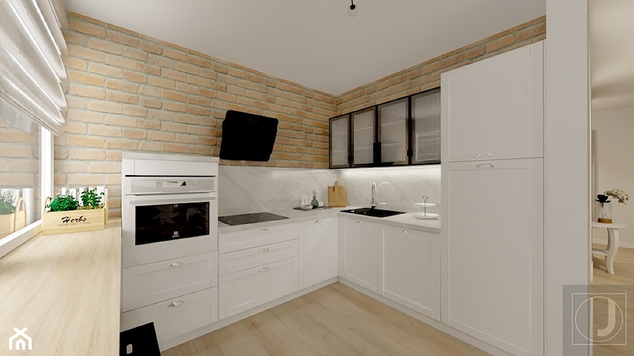 biała kuchnia - zdjęcie od Projektowanie wnętrz Olga Januszkiewicz