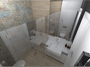 nowoczesna łazienka z kabiną prysznicową - zdjęcie od Projektowanie wnętrz Olga Januszkiewicz
