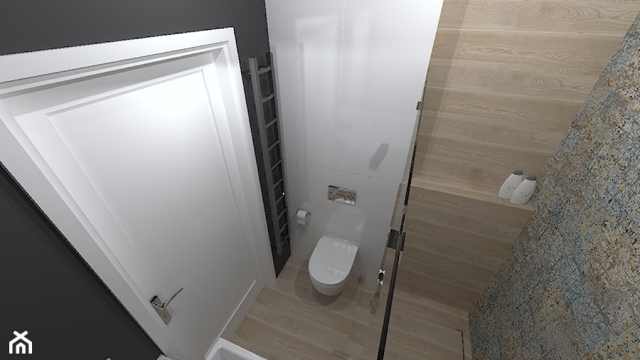 nowoczesna łazienka z kabiną prysznicową - zdjęcie od Projektowanie wnętrz Olga Januszkiewicz