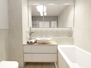 nowoczesna łazienka z wanną - zdjęcie od Projektowanie wnętrz Olga Januszkiewicz