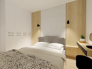 sypialnia w bloku - zdjęcie od Projektowanie wnętrz Olga Januszkiewicz
