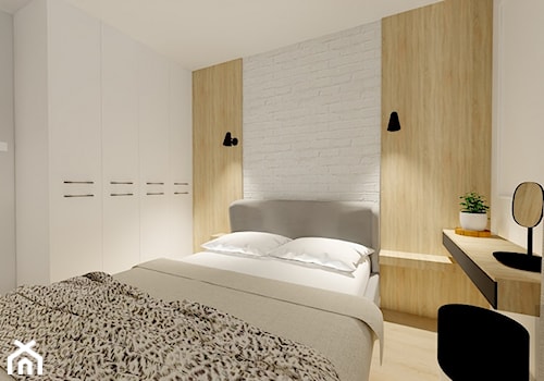 sypialnia w bloku - zdjęcie od Projektowanie wnętrz Olga Januszkiewicz