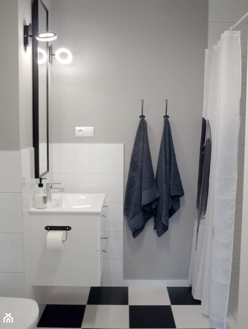 łazienka z kabiną prysznicową - zdjęcie od Projektowanie wnętrz Olga Januszkiewicz