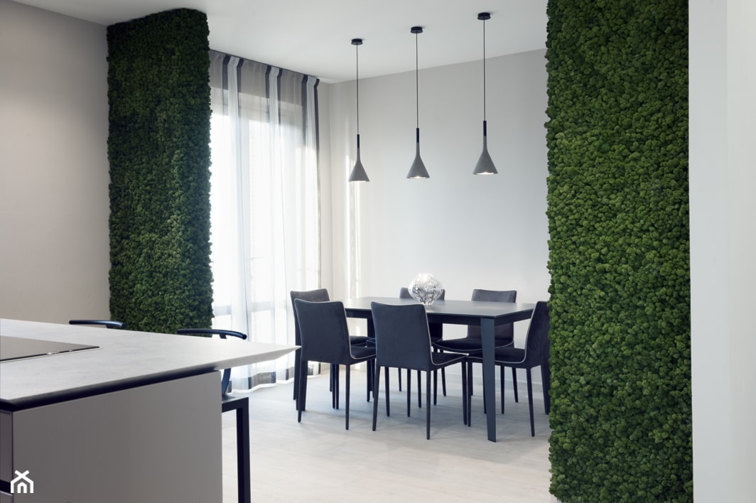 Kuchnia z zieloną ścianą Moss Trend - zdjęcie od Moss Trend - Homebook