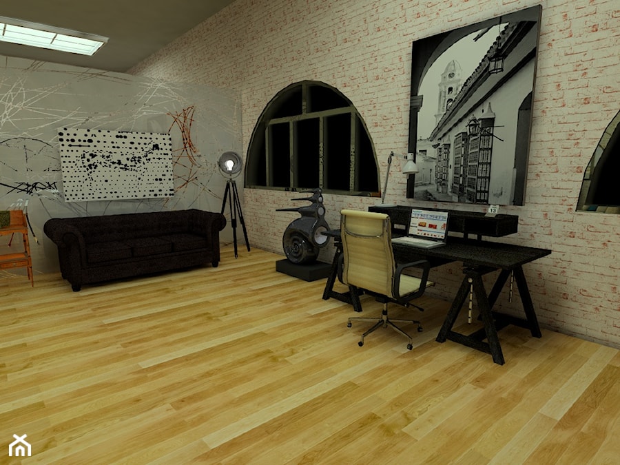 Loft - Biuro, styl nowoczesny - zdjęcie od Pracownia Projektowa Studio Wnętrze