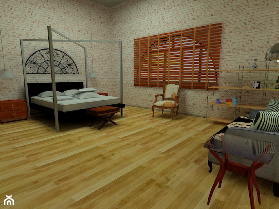 Loft - Sypialnia, styl nowoczesny - zdjęcie od Pracownia Projektowa Studio Wnętrze