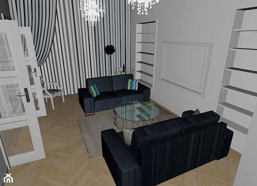 Apartament w kamienicy - Salon, styl nowoczesny - zdjęcie od Pracownia Projektowa Studio Wnętrze